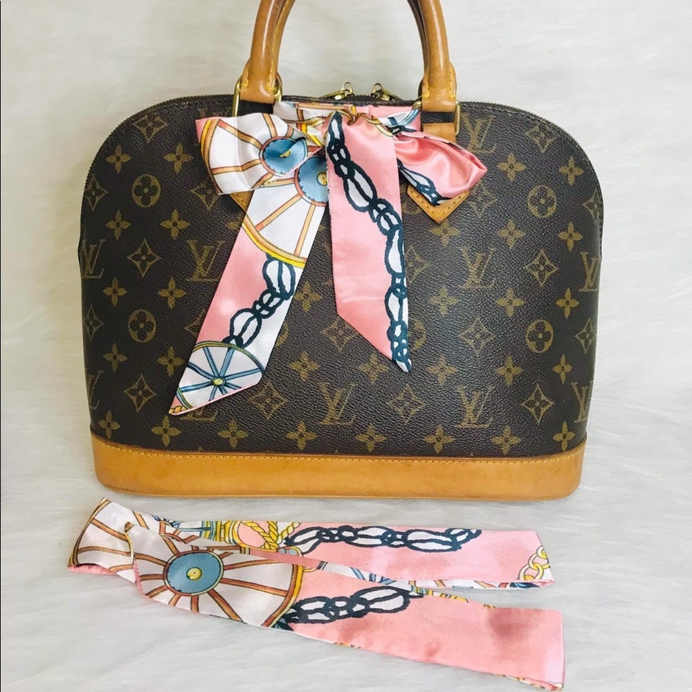 Silk scarf twilly one pair - Picture 2 of 3